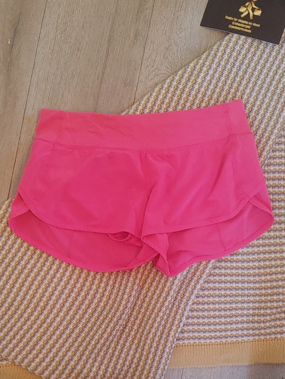 lululemon athletica Bright Pink Layered Athletic Shorts